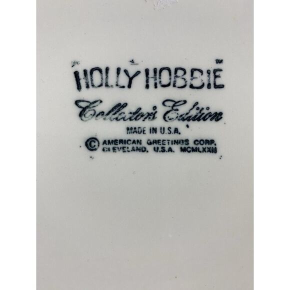 Holly Hobbie Vintage Collectors Edition American Greetings Plate Made In USA - Picture 5 of 5